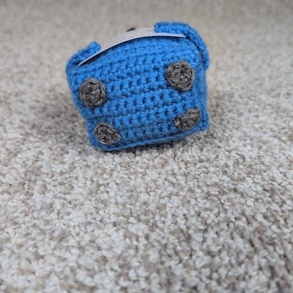 Blue Emotional Support Dumpster Fire Plush Toy Funny Novelty Gift Desk Buddy - Picture 6 of 9